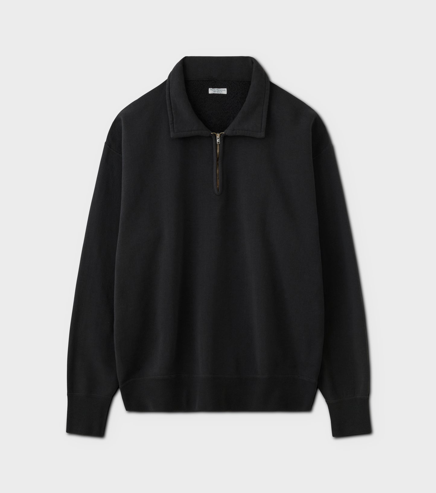 Half-Zip Sweat Shirt / Sand Beige