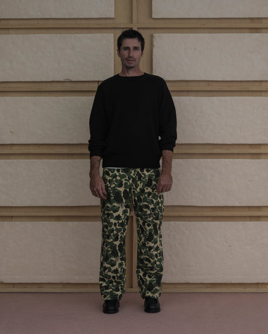 C/L CREWNECK KNIT / INK BLACK