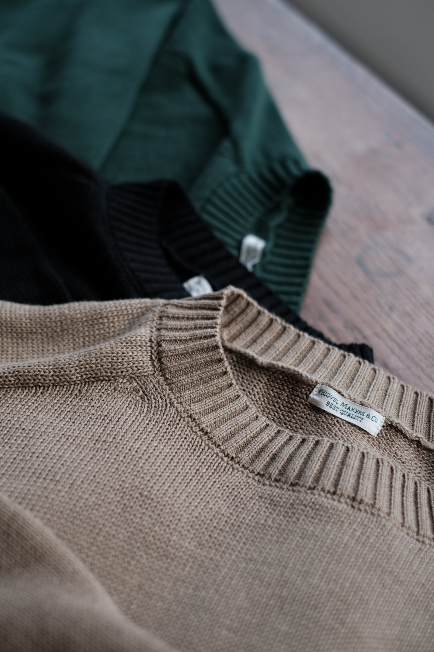 C/L CREWNECK KNIT / INK BLACK