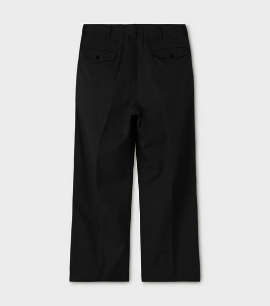 Officer Trousers - Wide / Ink Black