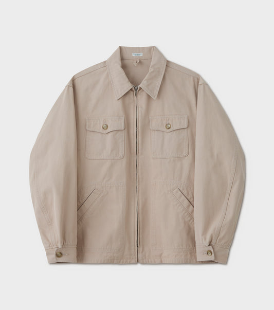 Duck Cloth Workaday Jacket / Cream (Fade)