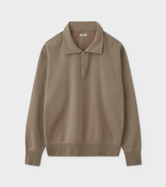 Half-Zip Sweat Shirt / Charcoal