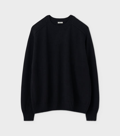 C/L CREWNECK KNIT / INK BLACK