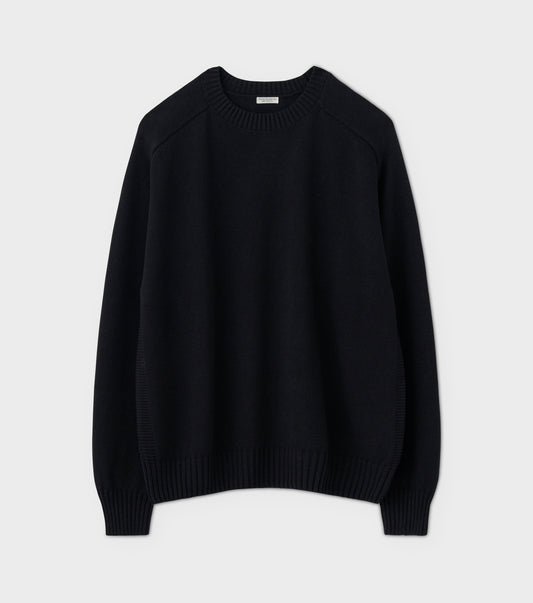 C/L CREWNECK KNIT / INK BLACK