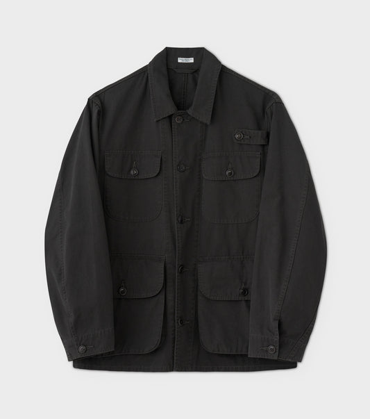 POPLIN CLOTH UTILITY JACKET / FADED CHARCOAL
