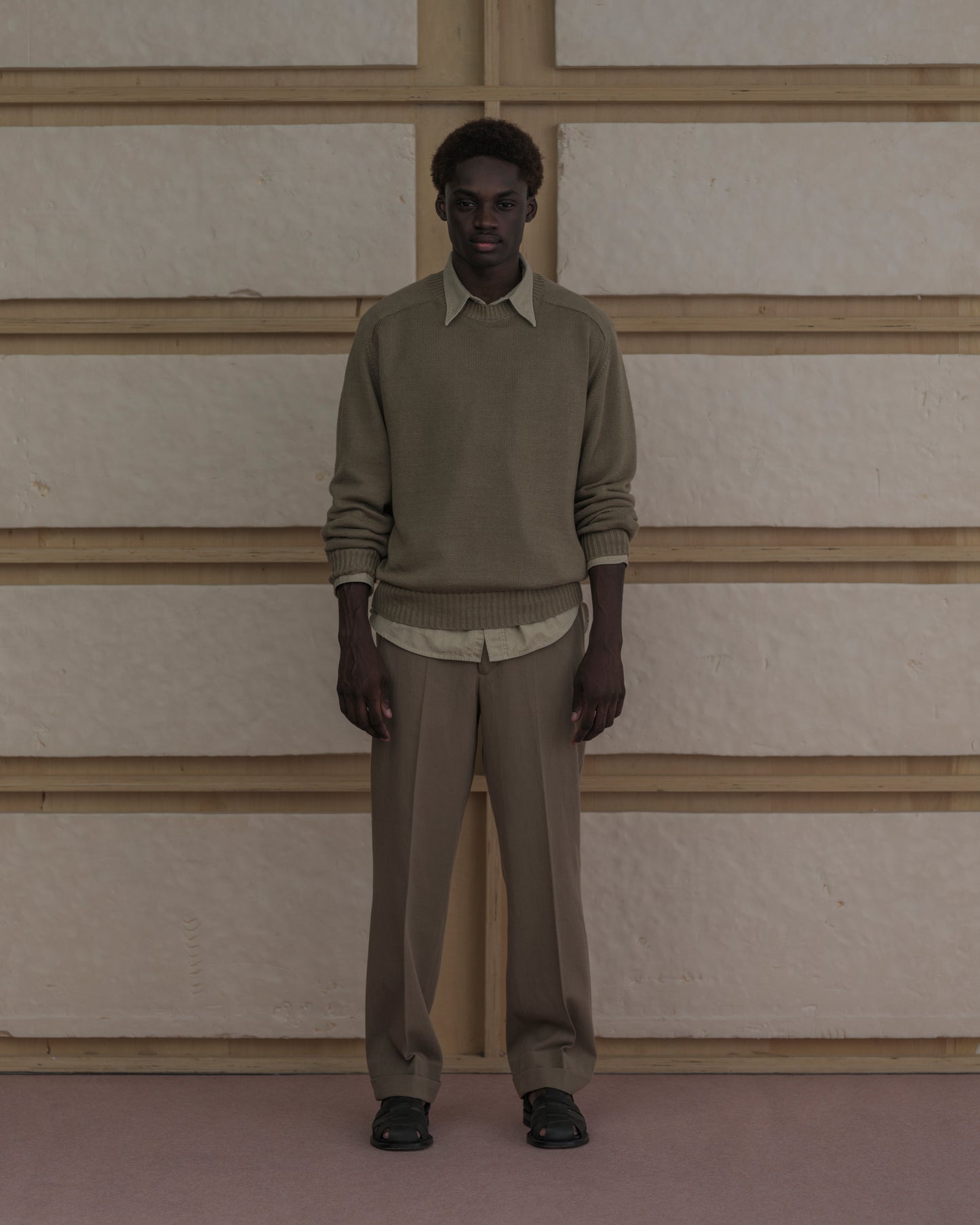 C/L CREWNECK KNIT / SAND BEIGE