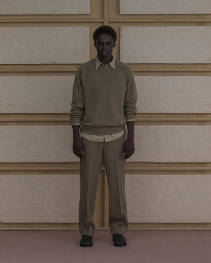 C/L CREWNECK KNIT / SAND BEIGE