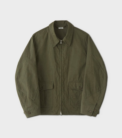 Chino Cloth Flight Jacket / Forest
