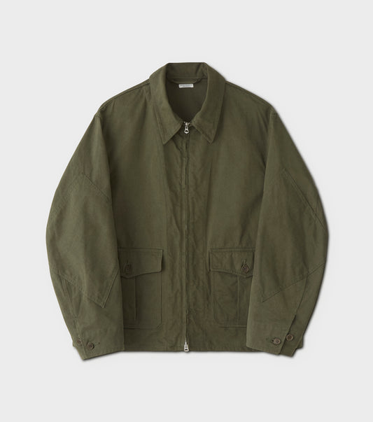 Chino Cloth Flight Jacket / Forest