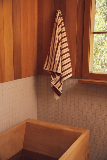 FRANKLIN BATH TOWEL / Fuyu & Chalk