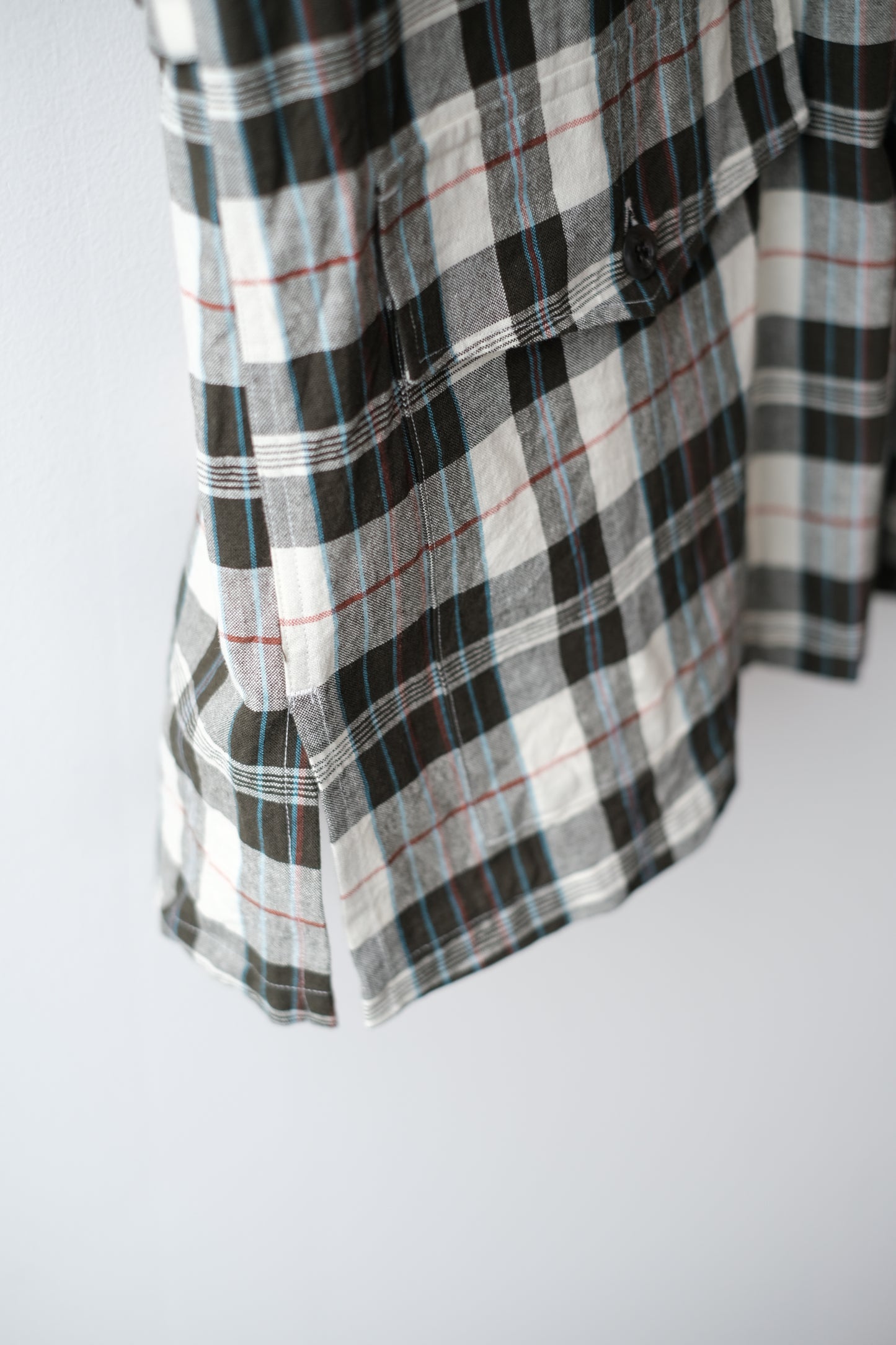 MADRAS SS SHIRT JACKET / ECRU × OLIVE