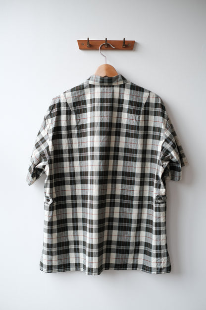 MADRAS SS SHIRT JACKET / ECRU × OLIVE