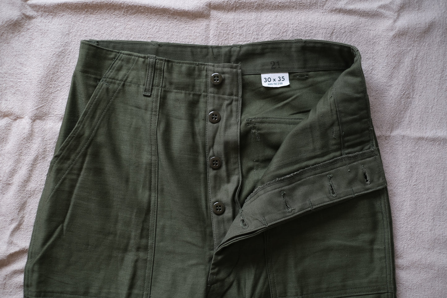 60s U.S.ARMY OG-107 Utility Trousers "Dead Stock"