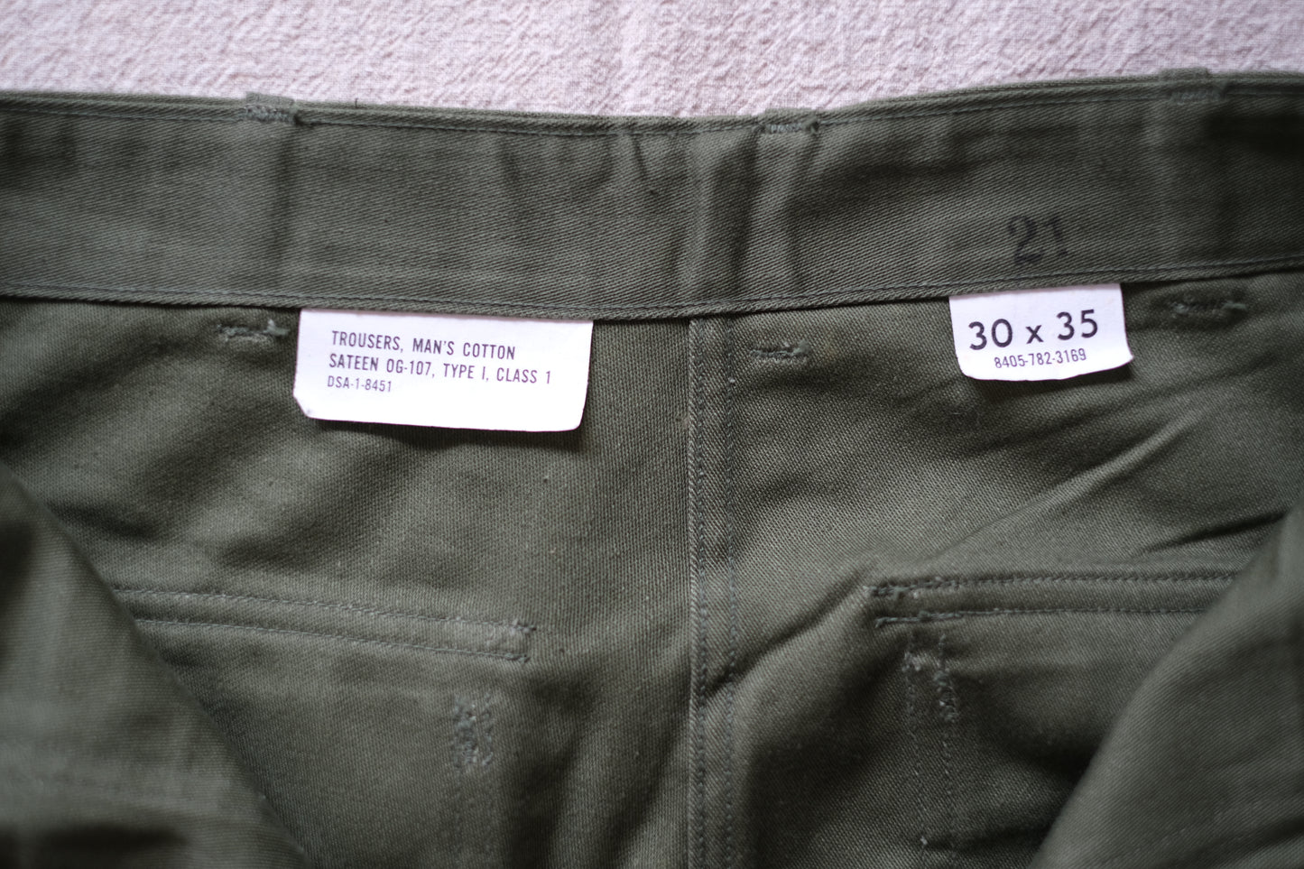 60s U.S.ARMY OG-107 Utility Trousers "Dead Stock"