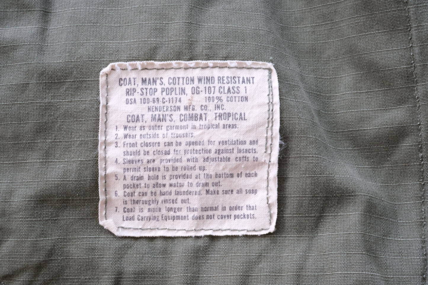 60s U.S.ARMY Jungle Fatigue Jacket