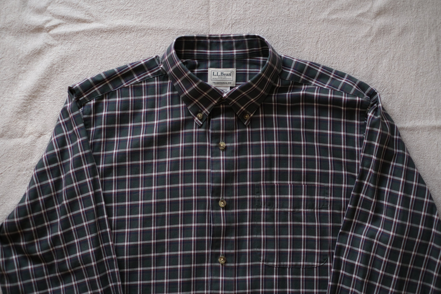 L.L.Bean Check B.D. Shirts "Dead Stock"