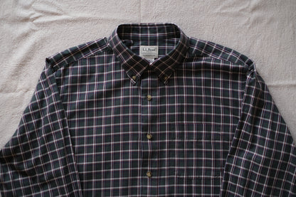 L.L.Bean Check B.D. Shirts "Dead Stock"