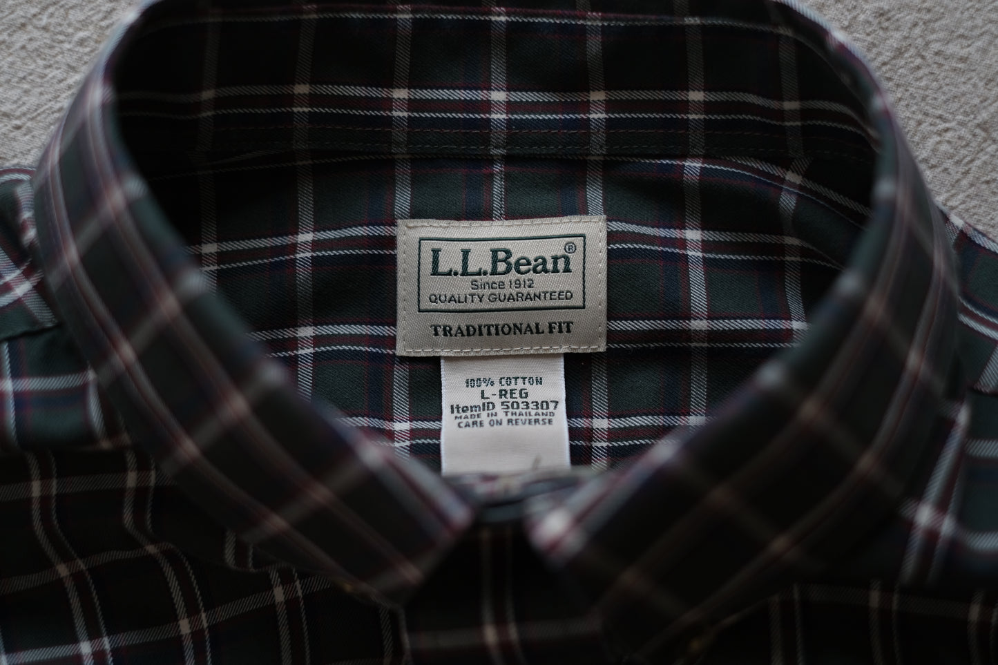 L.L.Bean Check B.D. Shirts "Dead Stock"