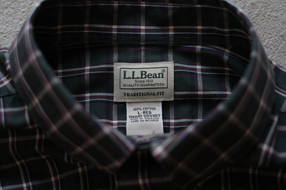 L.L.Bean Check B.D. Shirts "Dead Stock"