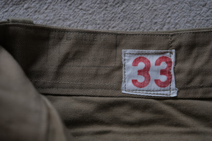 50s French Army M-52 Chino Trousers "Late Model"
