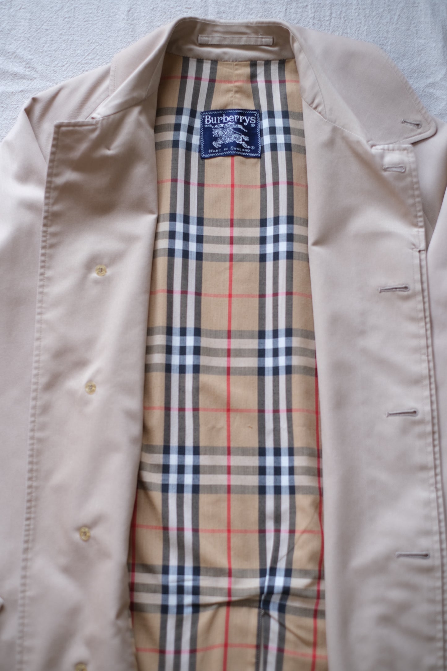 80s BURBERRYS BALMACAAN COAT ONE PANEL SLEEVE