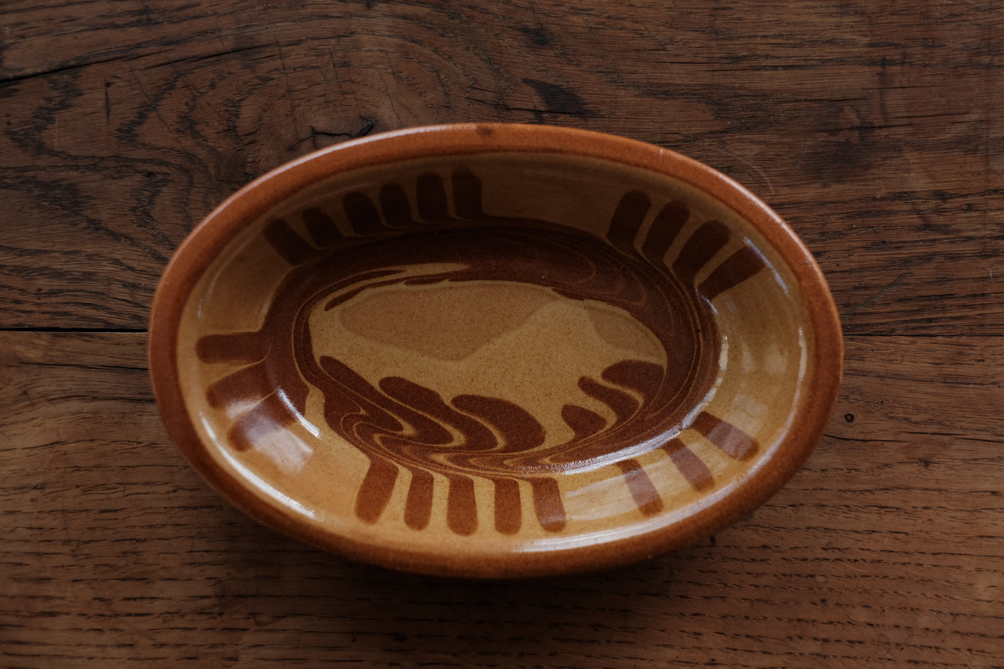 Slipware Ellipse Bowl / Vortex