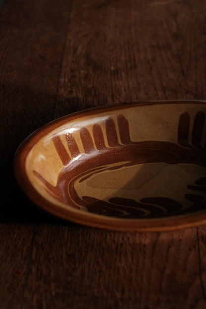 Slipware Ellipse Bowl / Vortex