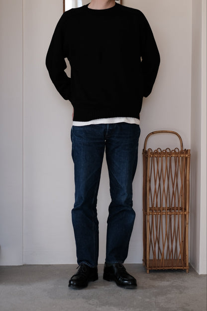 C/L CREWNECK KNIT / INK BLACK