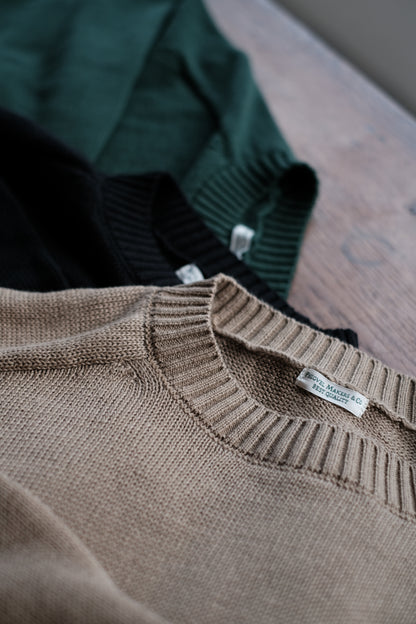 C/L CREWNECK KNIT / INK BLACK