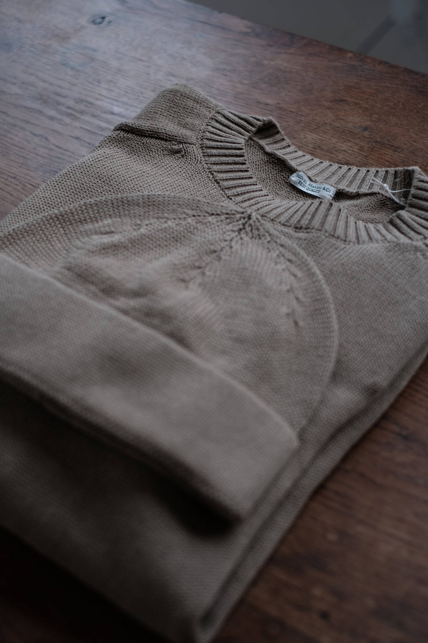 C/L CREWNECK KNIT / SAND BEIGE