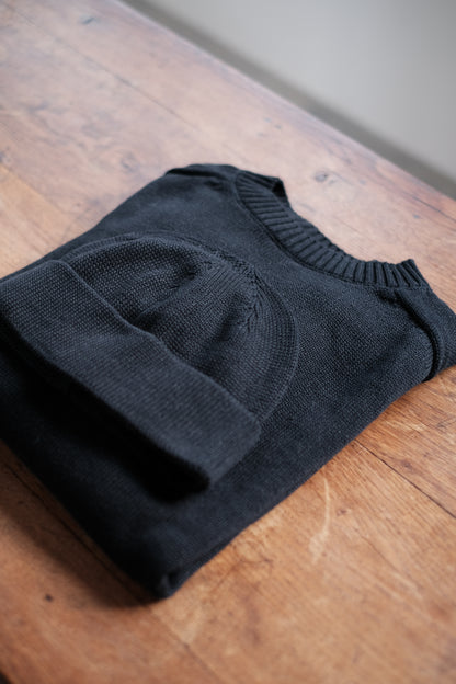 C/L CREWNECK KNIT / INK BLACK