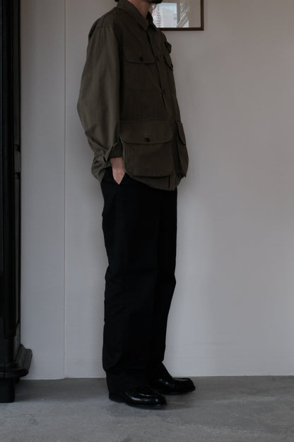POPLIN CLOTH UTILITY JACKET / FADED OLIVE