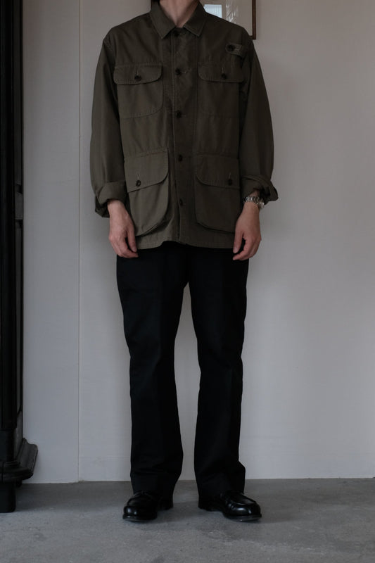 POPLIN CLOTH UTILITY JACKET / FADED OLIVE