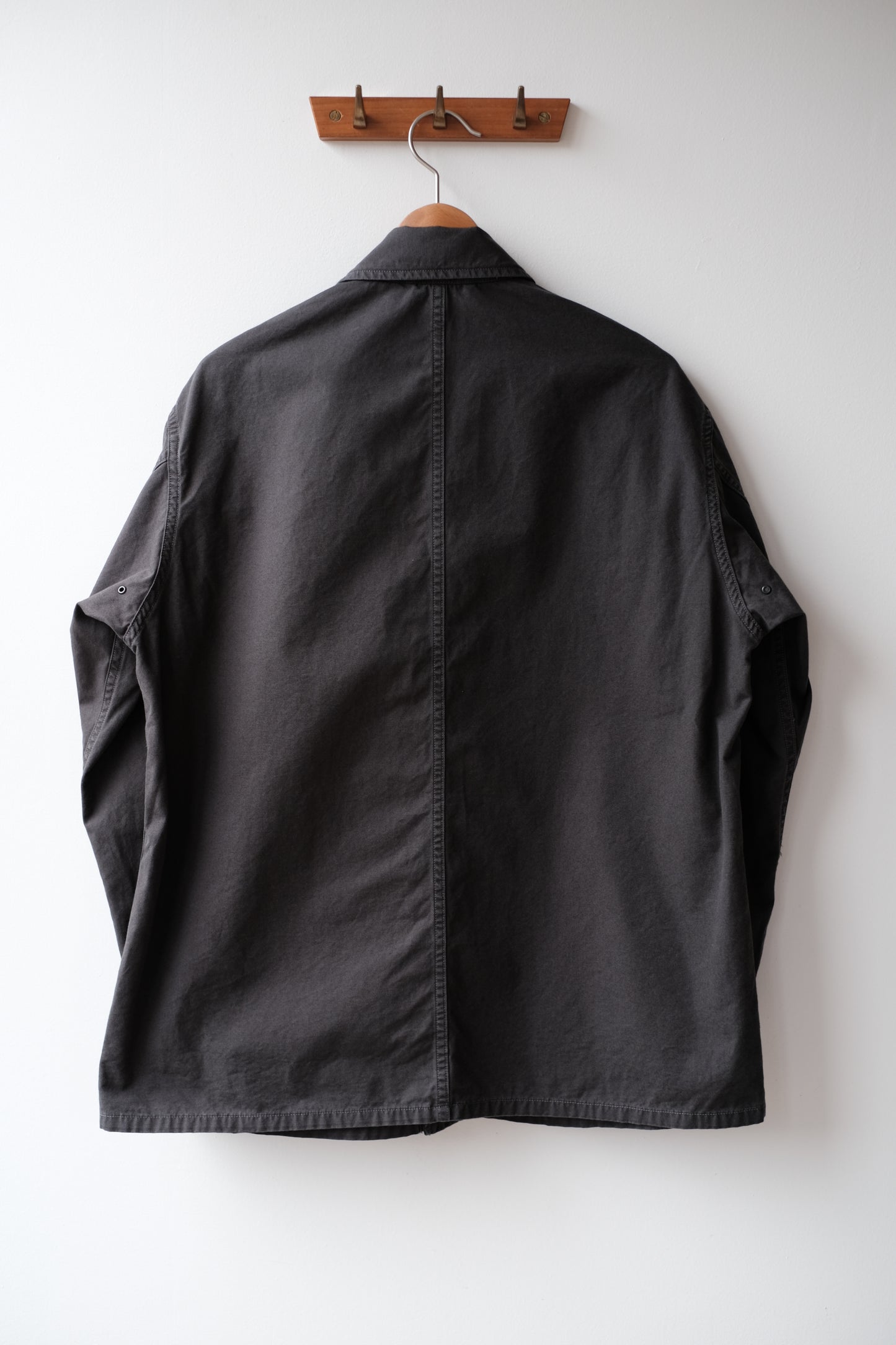POPLIN CLOTH UTILITY JACKET / FADED CHARCOAL