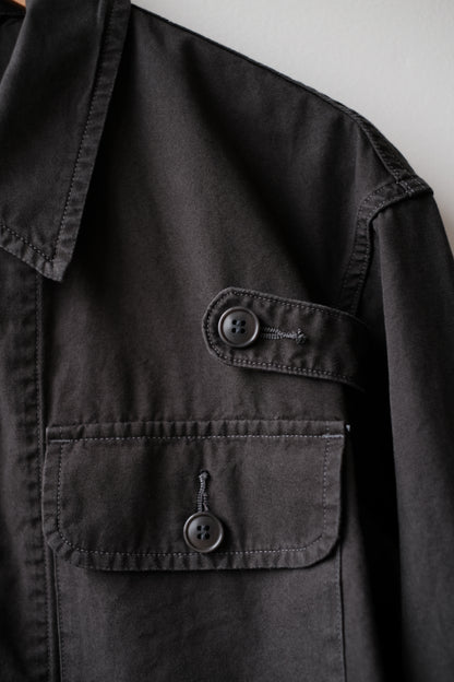 POPLIN CLOTH UTILITY JACKET / FADED CHARCOAL