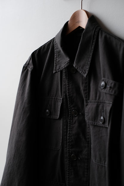 POPLIN CLOTH UTILITY JACKET / FADED CHARCOAL
