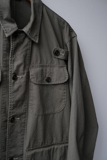 POPLIN CLOTH UTILITY JACKET / FADED OLIVE