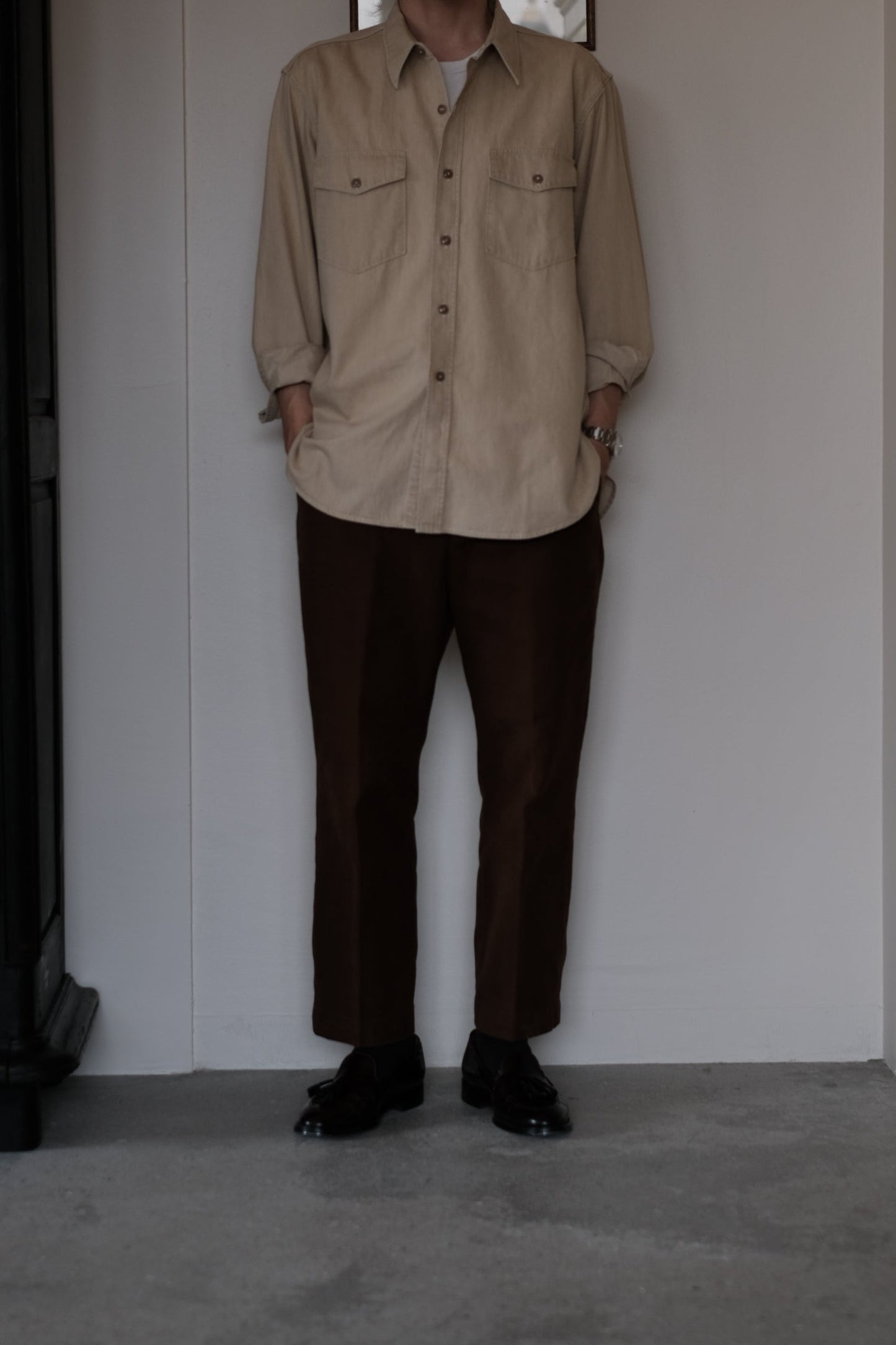 WORKADAY SHIRT / SAND BEIGE