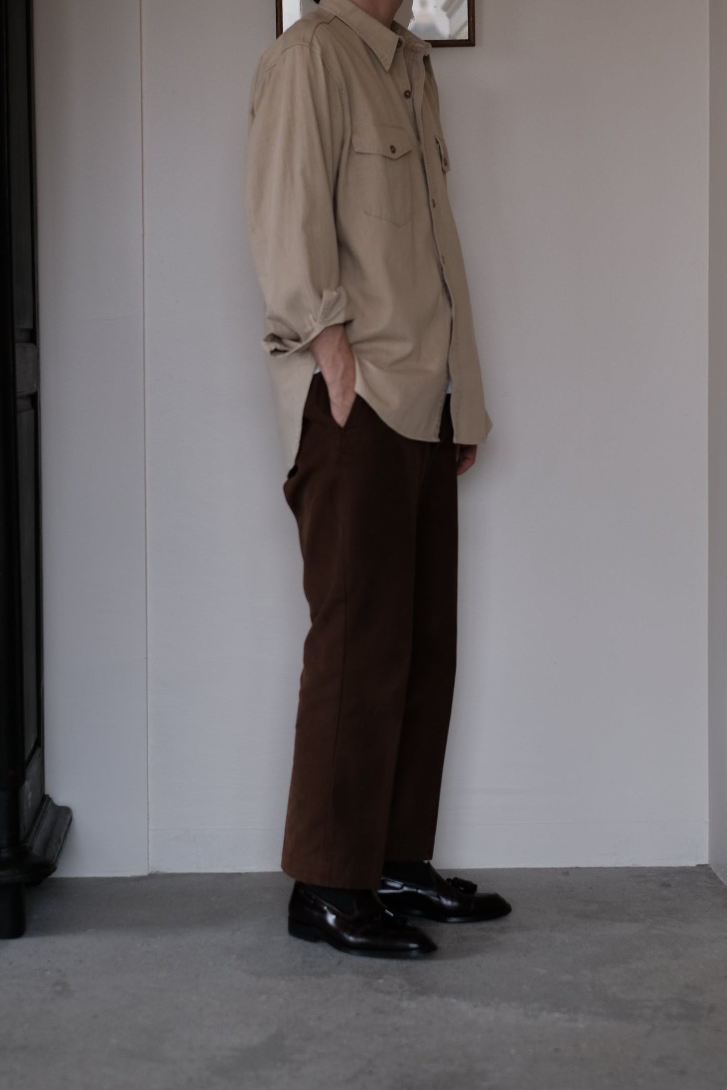 WORKADAY SHIRT / SAND BEIGE