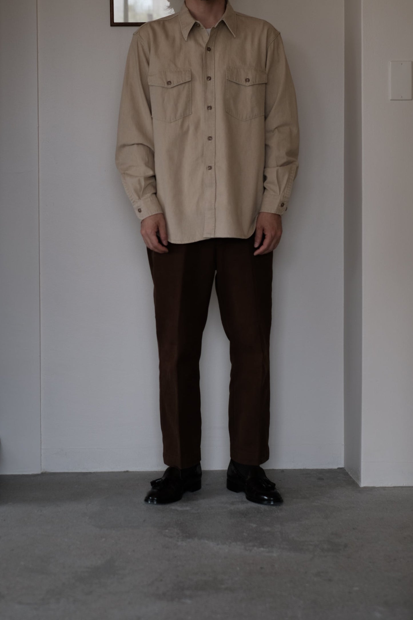 WORKADAY SHIRT / SAND BEIGE