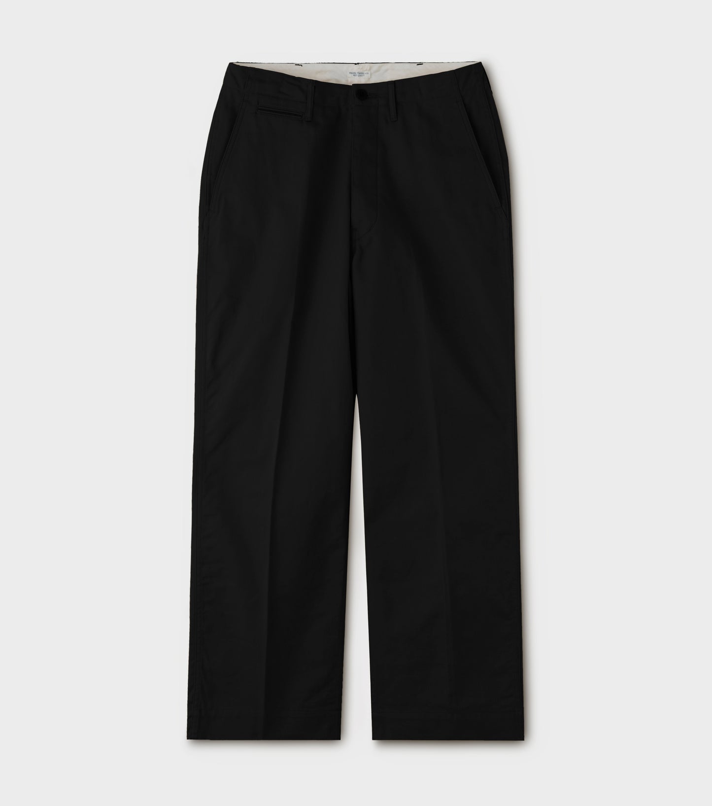 Officer Trousers - Wide / Ink Black