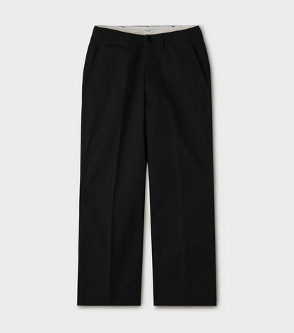 Officer Trousers - Wide / Ink Black