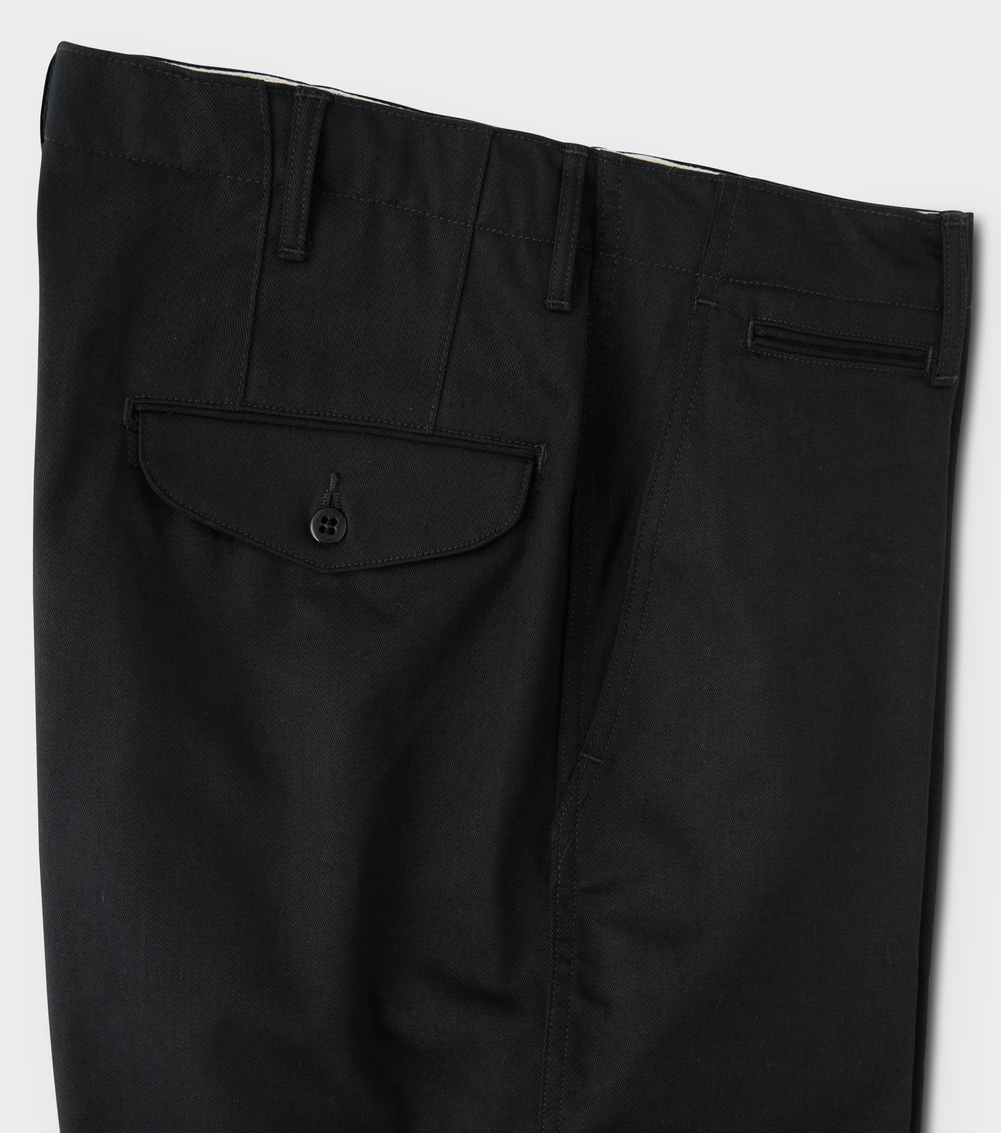 Officer Trousers - Wide / Ink Black