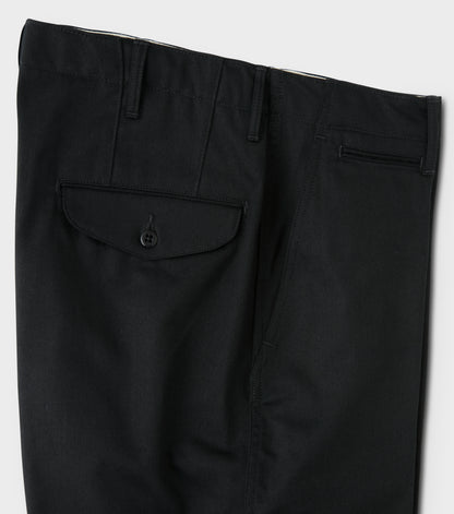 Officer Trousers - Wide / Ink Black