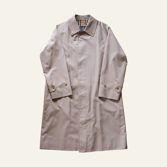 80s BURBERRYS BALMACAAN COAT ONE PANEL SLEEVE