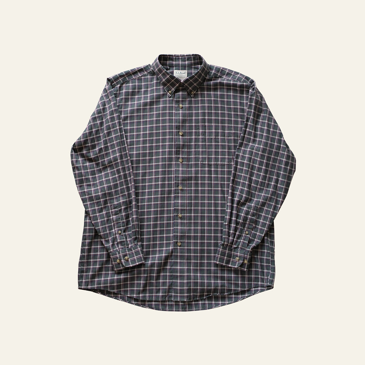L.L.Bean Check B.D. Shirts "Dead Stock"